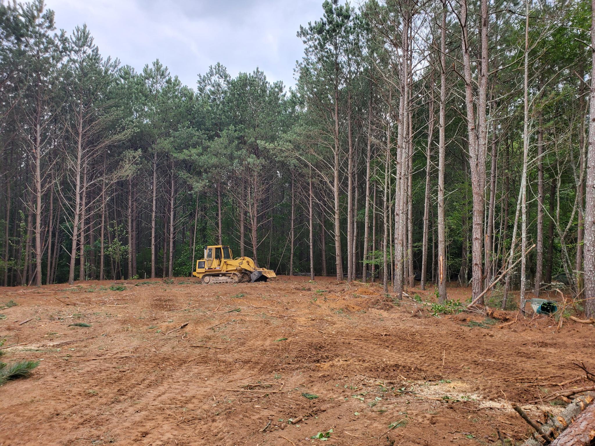 Completed homesite prep