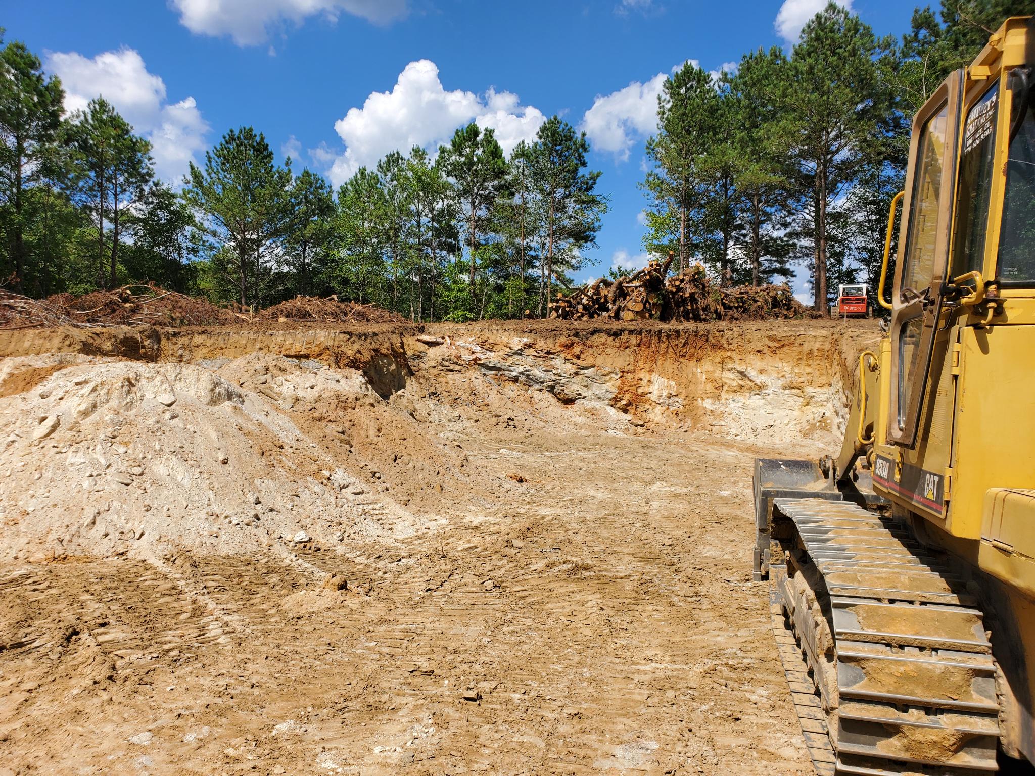 Cleared lot view