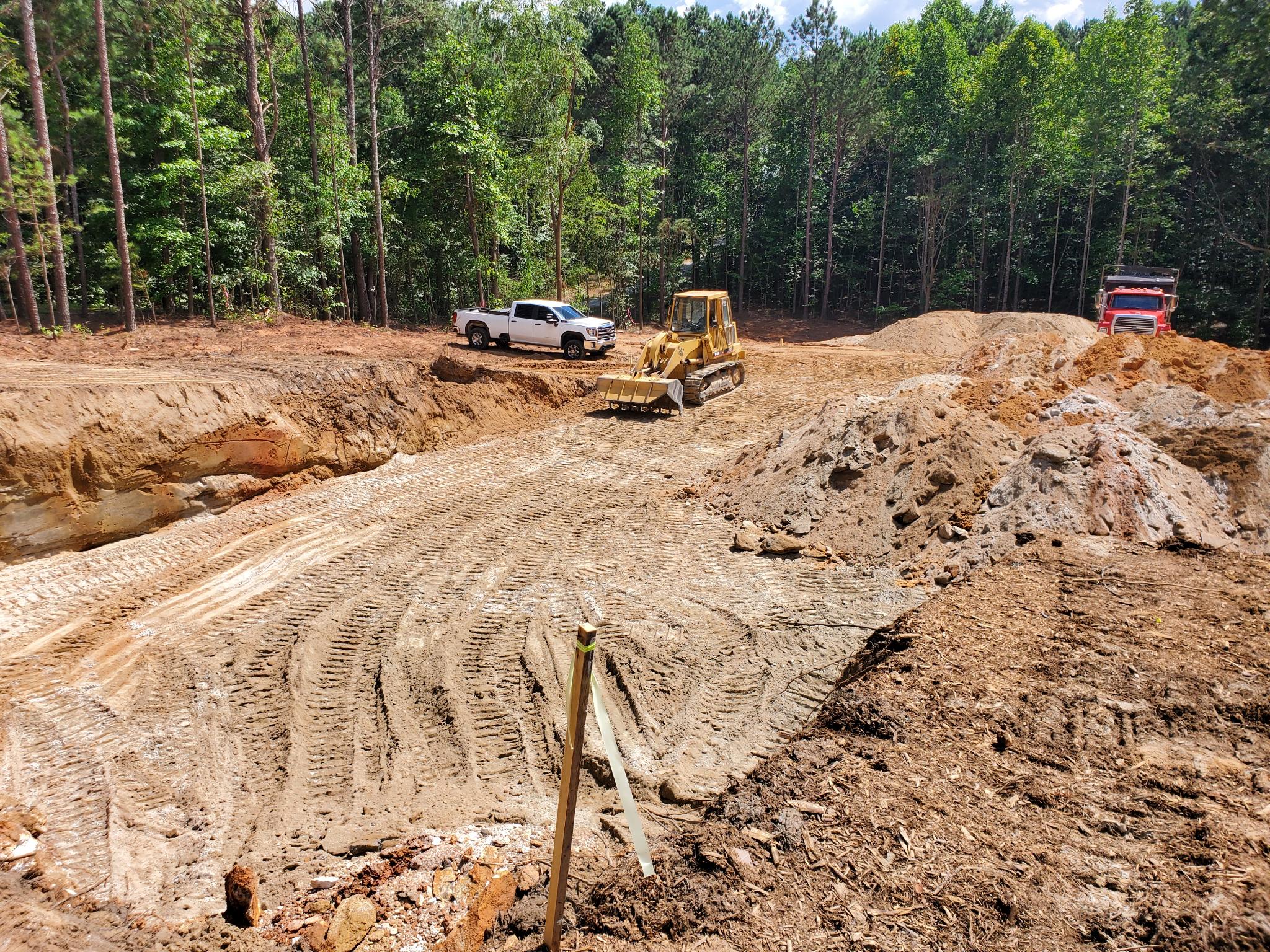 Completed homesite prep
